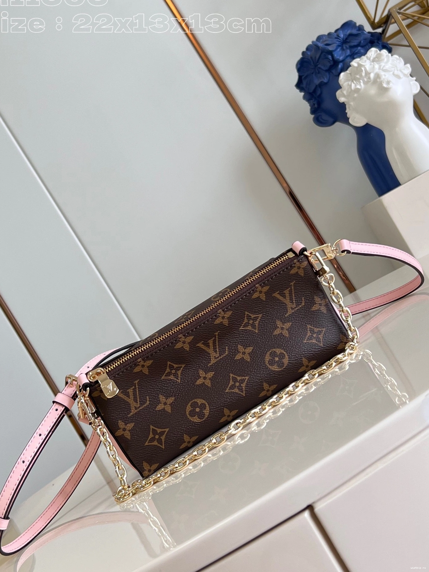 WIS LOUIS Pouch-22.5*13*13CM VUITTON Bloom 1208